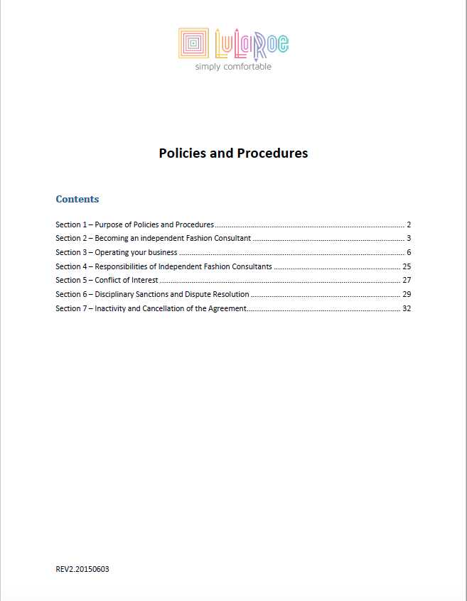 Policies & Procedures
